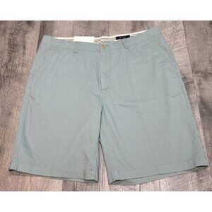 NEW Cremieux Chino Shorts Mens 40 Green William Coastal Casual 10" Inseam Beach